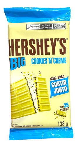 Chocolate Hersheys Cookies Creme Big 138g Hershey S