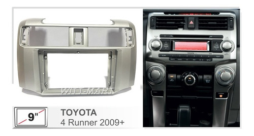 Adaptador Radio Bisel Toyota 4runner 2010 Up  Para 9 PuLG