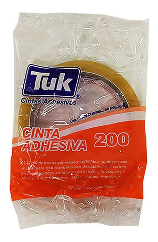 Cinta Adhesiva Tuk 200 Transparente 18 Mm X 65 M 1 Pz