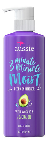  Creme De Tratamento Aussie 3 Minute Miracle  Moist 475 Ml