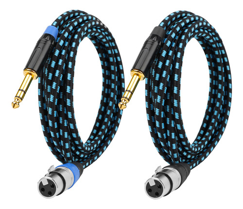 Artggllr Adaptador De Cable Trs A Xlr Hembra De 1/4 Pulgadas