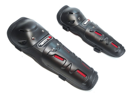 Rodilleras Coderas Techx2 Motociclista Proteccion Impacto Color Negro