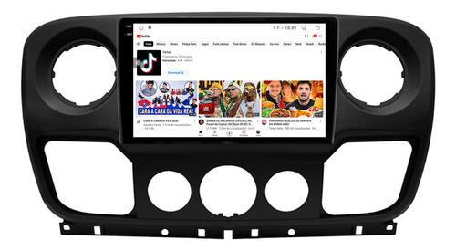 Multimidia Renault Master 9p Android Carplay 4/64gb + Ré