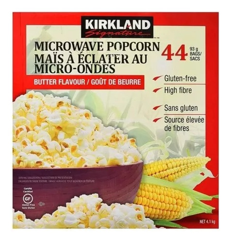 Palomitas Microondas Mantequilla Kirkland Signature C/44 Pzs