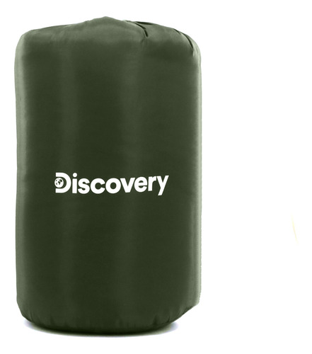Bolsa Dormir Discovery Capucha Compacta Con Bolso Reforzada Color Verde-beige 17743 Ubicación Del Cierre Derecho