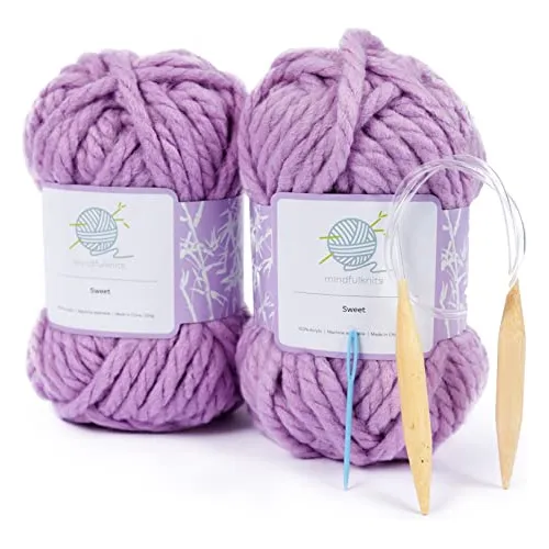 Kit De Aprendizaje De Tejer, Teje Un Gorro Grueso, Aguj...