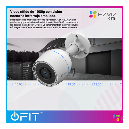 Imagen 6 de 8 de Camara Seguridad Wifi Ezviz C3tn 2mpx Vision Color 24hs