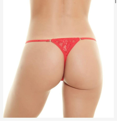 Sexy Tanga Less Regulable Encaje Talle Especial. Talle 6 Hot