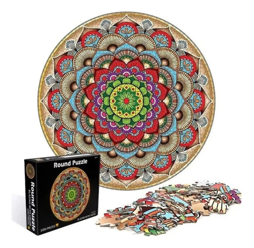 Rompecabezas Puzzle Circular Mandala 1000 Pzs Regalo Armable