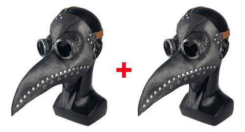 2 Máscaras Médicas De Látex Black Death Fs