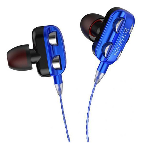 5 Auriculares Con Cable De Un Solo 120cm Azul 120cm Azul