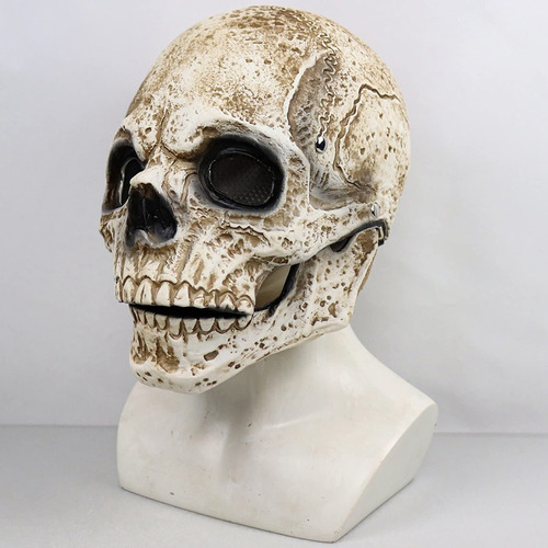 Máscara De Esqueleto De Cabeza Completa Humana Halloween