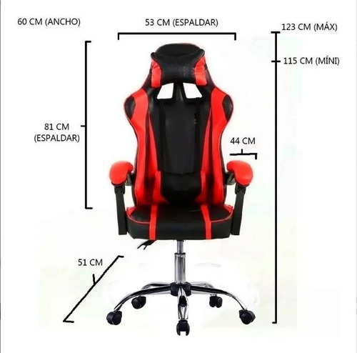 Imagen 5 de 7 de Sillon Silla Gamer Pro Basculante Xbox Pc Playstation Mundo