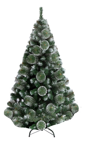 Arbol De Navidad Pino Nieve Base Metalica 210cm