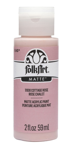 Folkart, Cottage Rose - Pintura Acrlica Clsica De 2 Onzas Lq