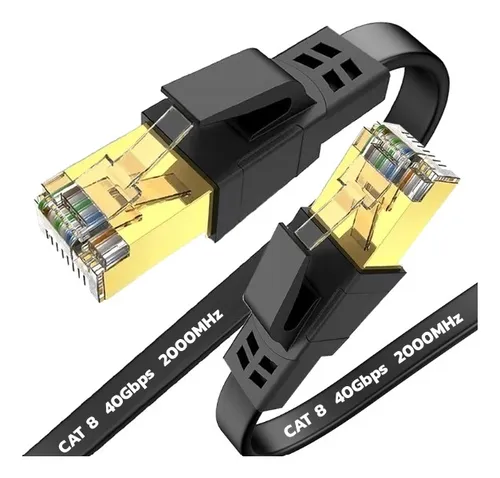 Cable Sisdata Cat 8 Rj45 3m Certificado 40 Gbps Garantía 1y