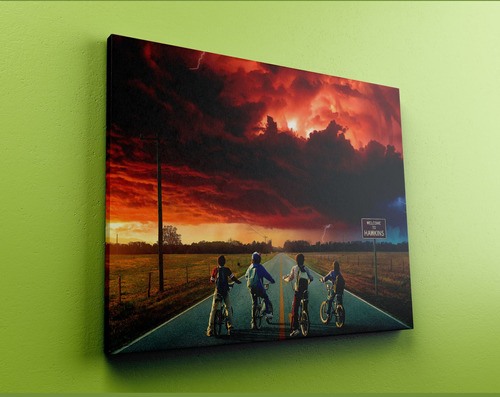 Cuadro Stranger Things 530 30x40 Lienzo Memoestampados