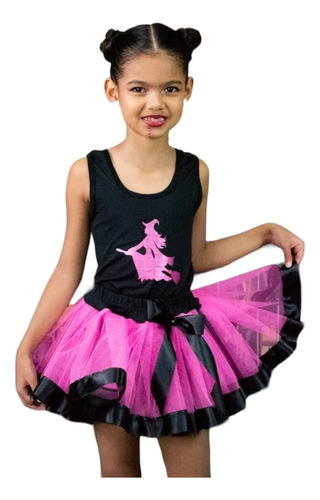 Tutu Halloween Infantil Menina Dia Das Bruxas 