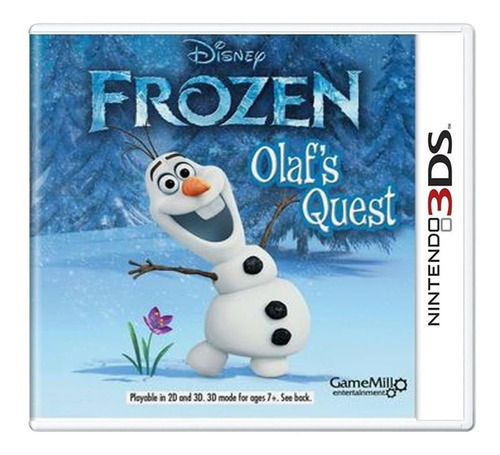 Jogo Midia Fisica Disney Frozen Olafs Quest Pra Nintendo 3ds