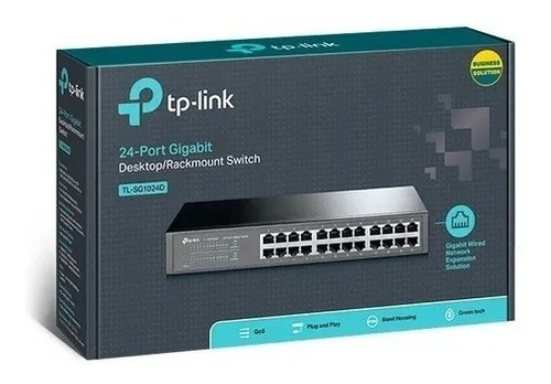 Switch Tp-link 24 Puertos Gigabit 10/100/1000 Tl-sg1024d Rac