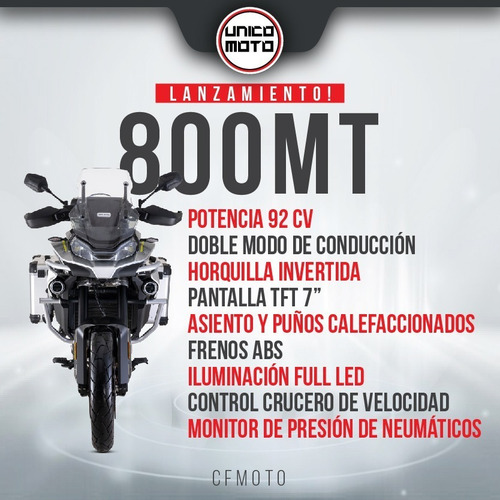 Imagen 12 de 23 de Cfmoto 800 Mt - Unico Moto Canning