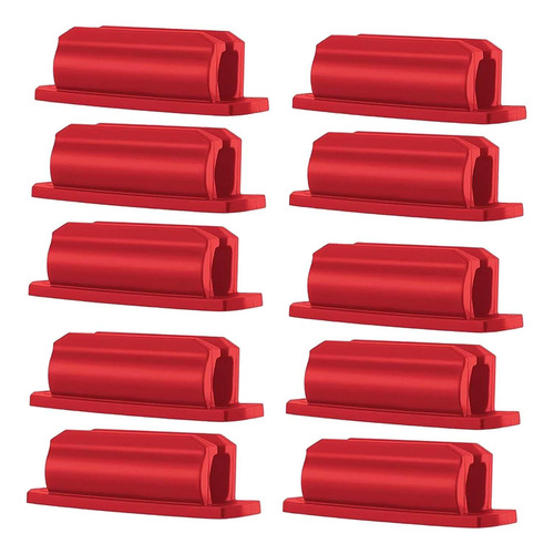 Portalápices De Silicona Adhesiva De 10 Piezas Fiable Rojo