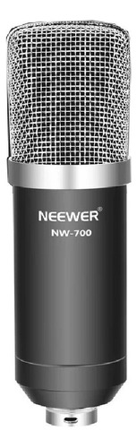 Micrófono Neewer NW-700 condensador cardioide negro/plateado