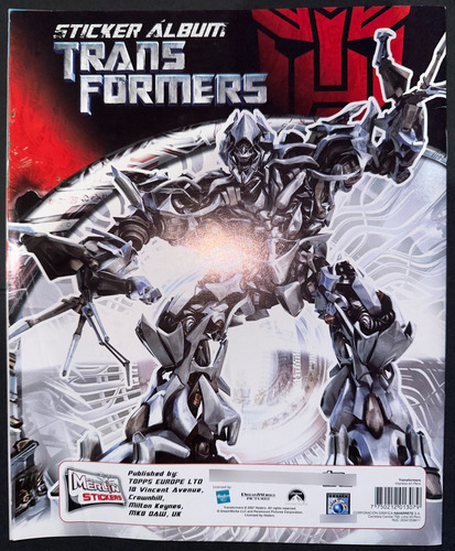 Álbum Transformes La Pelicula De Navarrete 2007 (Usado)