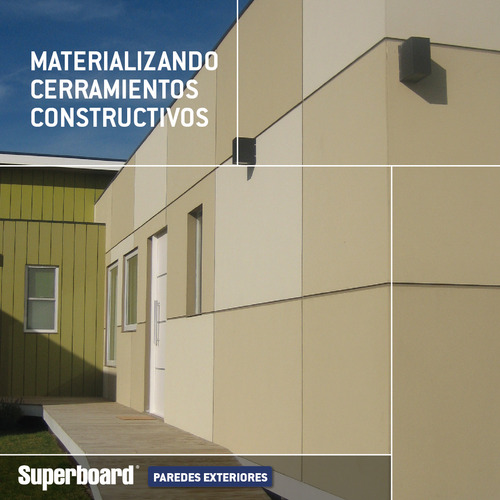 Placa Superboard Paredes Exteriores 8mm Fibrocemento Eternit Gris