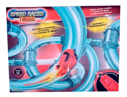 Speed Racer Tubes Pista Tubos R/c Ditoys Ploppy 692148 Color Azul