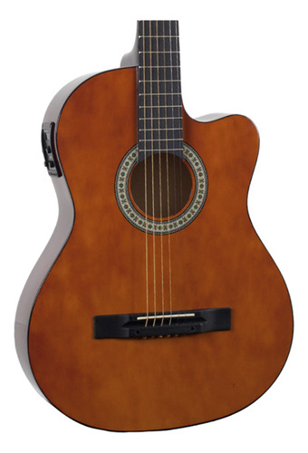 Violão eletroacústica Giannini Start SF-14 CEQ para destros natural verniz brilhante