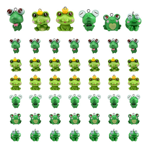 48 Colgantes Con Forma De Rana Para Hacer Joyas A Granel, Bo