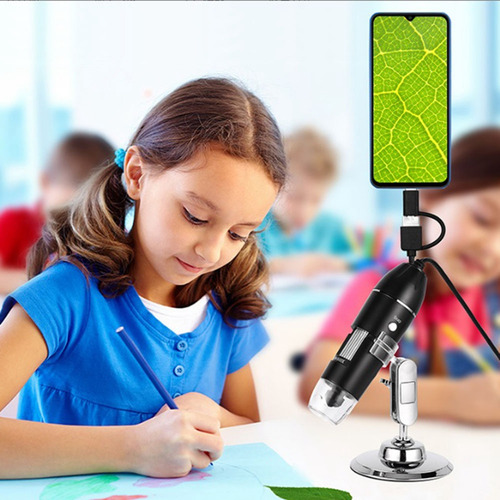 Microscópio Digital Portátil Usb 1600x 3 Em 1
