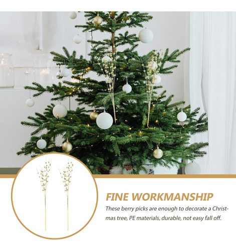 5 Ramas Con Purpurina Para Árbol De Navidad Con Ramas De Bay