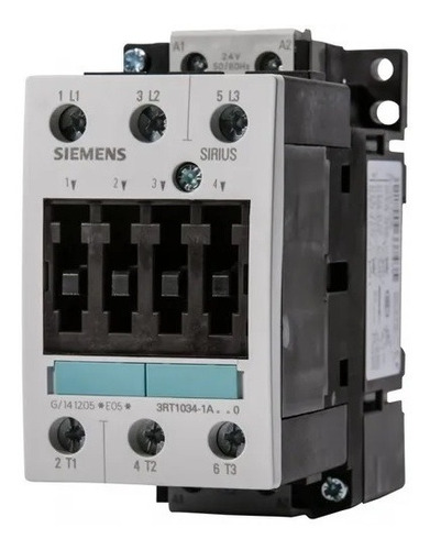 3rt1036-1ag20 Contactor Siemens  3rt 3p 50 A, 110vac