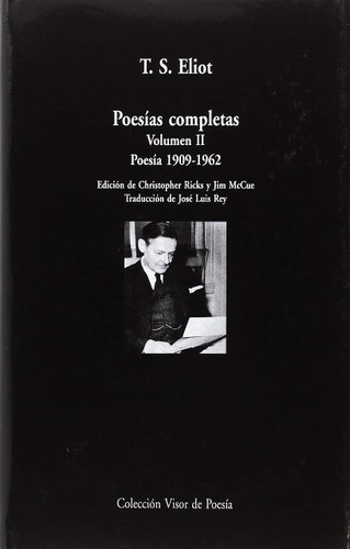 Poesias Completas Vol.ii (1909 - 1962) . Eliot