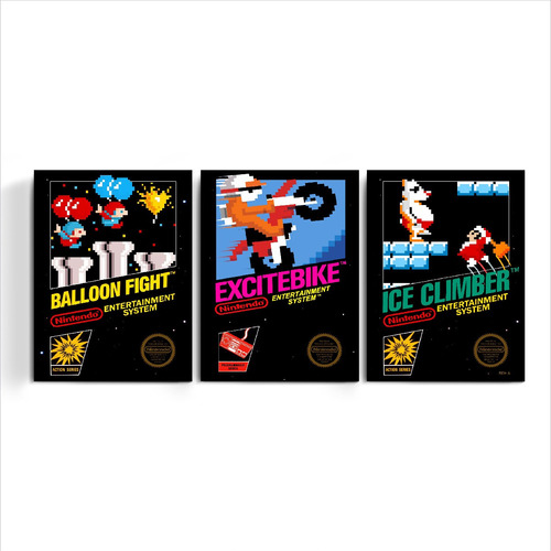 Cuadros Grandes Videos Juegos Nes Family Gamer Nintendo