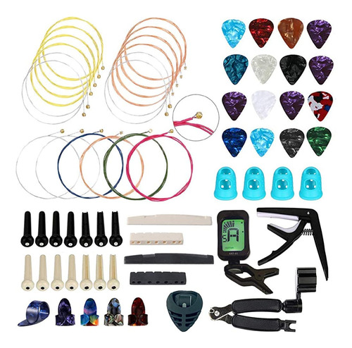 ~? Kit De Accesorios De Guitarra De 66 Piezas, Herramienta D