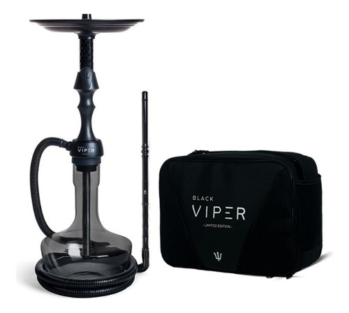 Narguile Triton Hookah Viper Completo Médio Bolsa Exclusiva Cor Azul