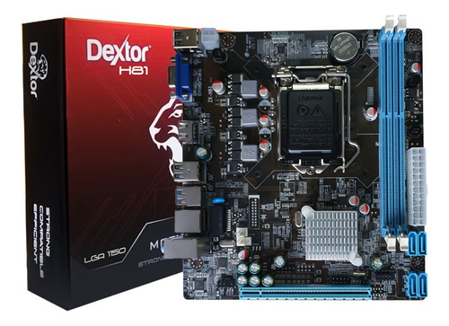 Mainboard Dextor H81 Lga 1150 Ddr3 / For Intel 4th Gen