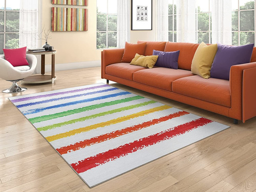 Alfombra Rainbow Flavours Area, 539 X 839, Verde Mentam...