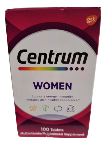 Centrum Women Mujer 100 Tablets - Unidad a $997