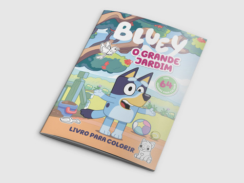 Bluey Livro Para Colorir - O Grande Jardim