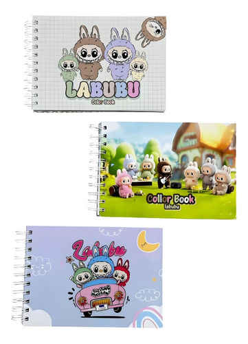 Livro De Desenho Labubu Para Colorir Com Capa Dura Edição Especial