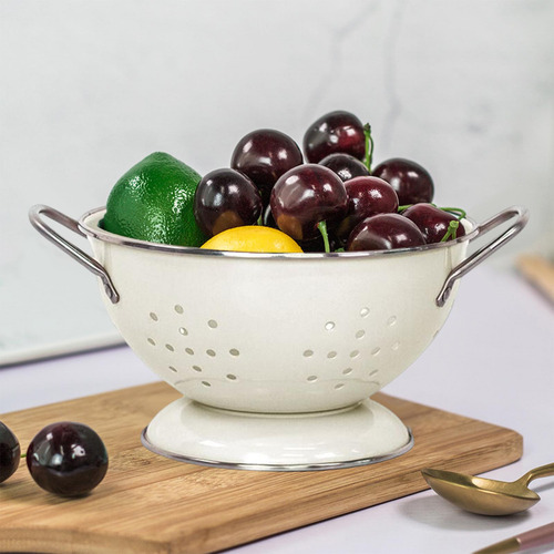 Plato De Colador De Verduras Retro Pequeño Pequeño