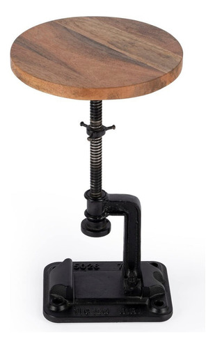 Mesa Lateral Offex Modern Redonda Ajustável Com Pedestal Mul