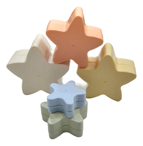 Juego Didáctico Apilable Para Bebes, Estrellas Divertidas