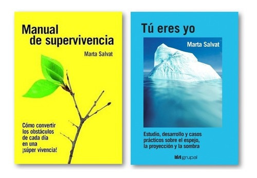 ** 2 Libros Marta Salvat ** Manual Supervivencia Tu Eres Yo