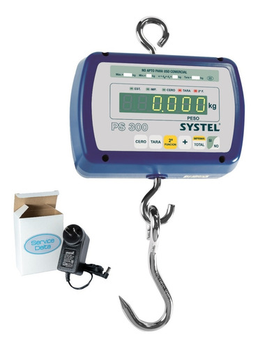 Imagen 1 de 9 de Pilon Colgante Digital Systel 600 Kg 220 Volt Y Bat Visores A Led