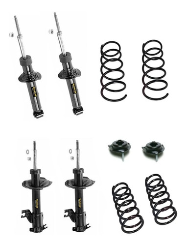 Kit Susp. Sentra B15 2000-2001. 4 Amort. 2 Bases. 4 Resortes